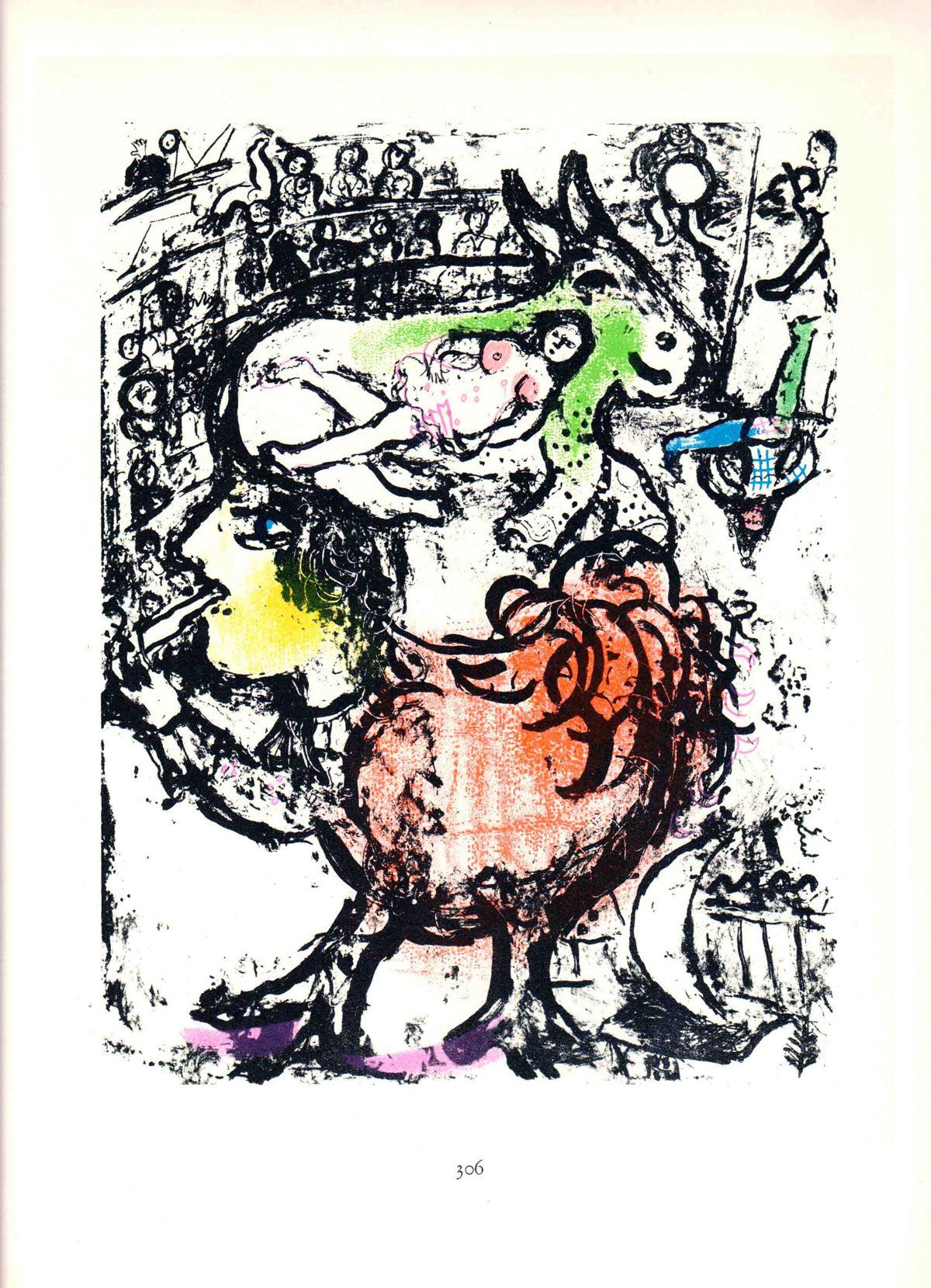 Marc Chagall "Pirouette au Cirque" 1963, Vintage