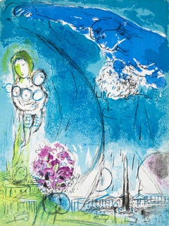 Marc Chagall, Plaza de la Concordia, de Verve, Revue Artistique, 1953