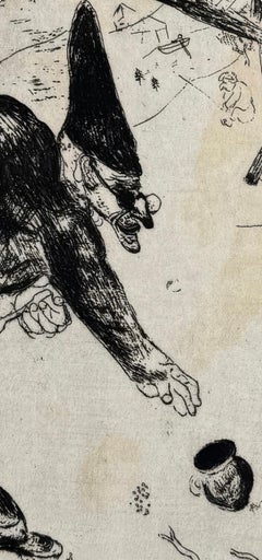 Marc Chagall, Pliouchkine Gathering…, from Dead Souls, 1923–1927