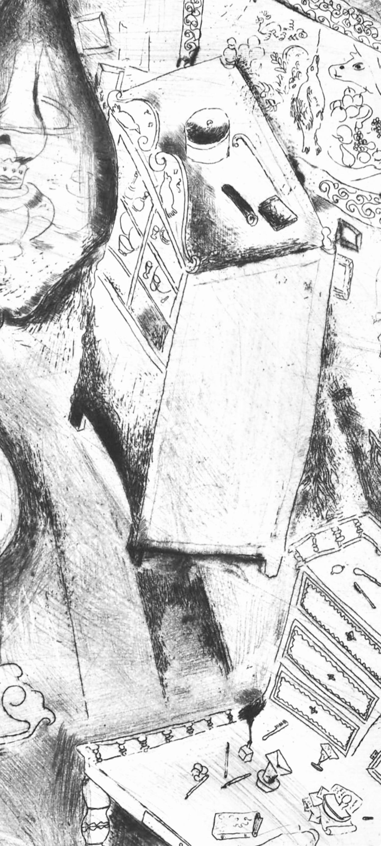 Marc Chagall, Pliushkin’s Room, from Nicolas Gogol, Dead Souls, 1923-1927 For Sale 3