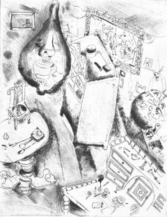 Marc Chagall, Pliushkin’s Room, from Nicolas Gogol, Dead Souls, 1923-1927