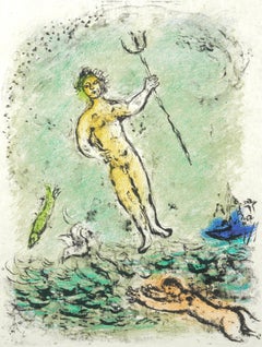 Marc Chagall, Poseidon, from Homer, The Odyssey, 1989 (after)