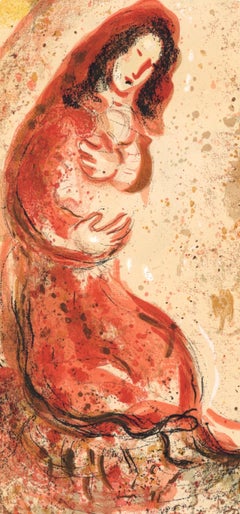 Marc Chagall, Rachel Steals Her Father’s Idols, Drawings for the Bible, 1960