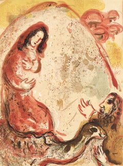 Marc Chagall, Rachel Steals Her Father’s Idols, Drawings for the Bible, 1960