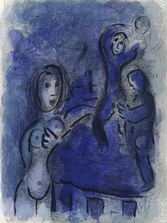 Marc Chagall, Rahab und die Spione von Jericho, aus Zeichnungen für die Bibel, 1960