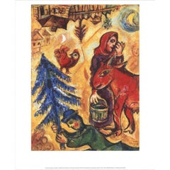 Marc Chagall 'Red Donkey and Blue Fir-Tree' 2007- Offset Lithograph