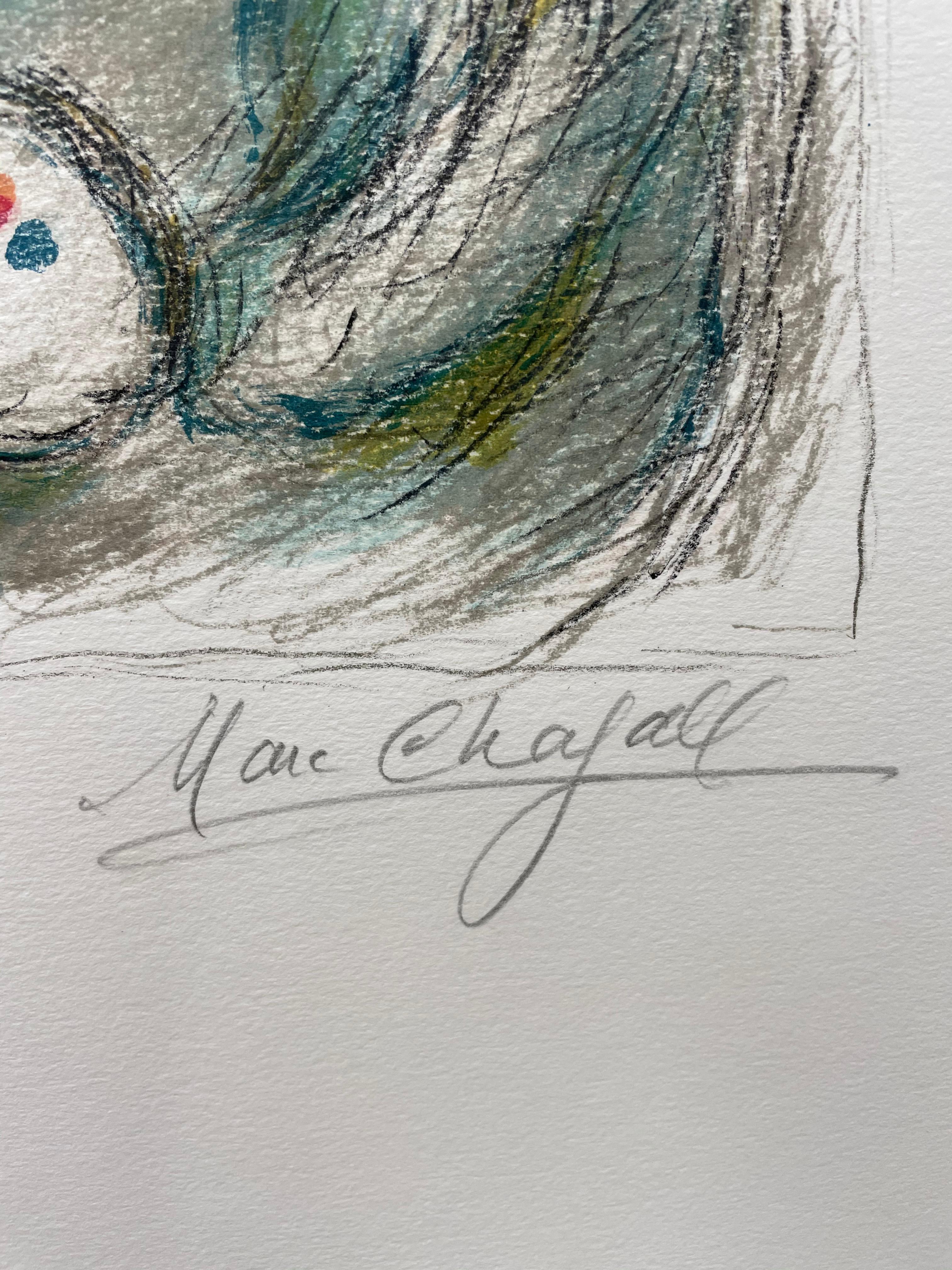 Marc Chagall, „Red Maternity“, Originallithographie, handsigniert  im Angebot 1