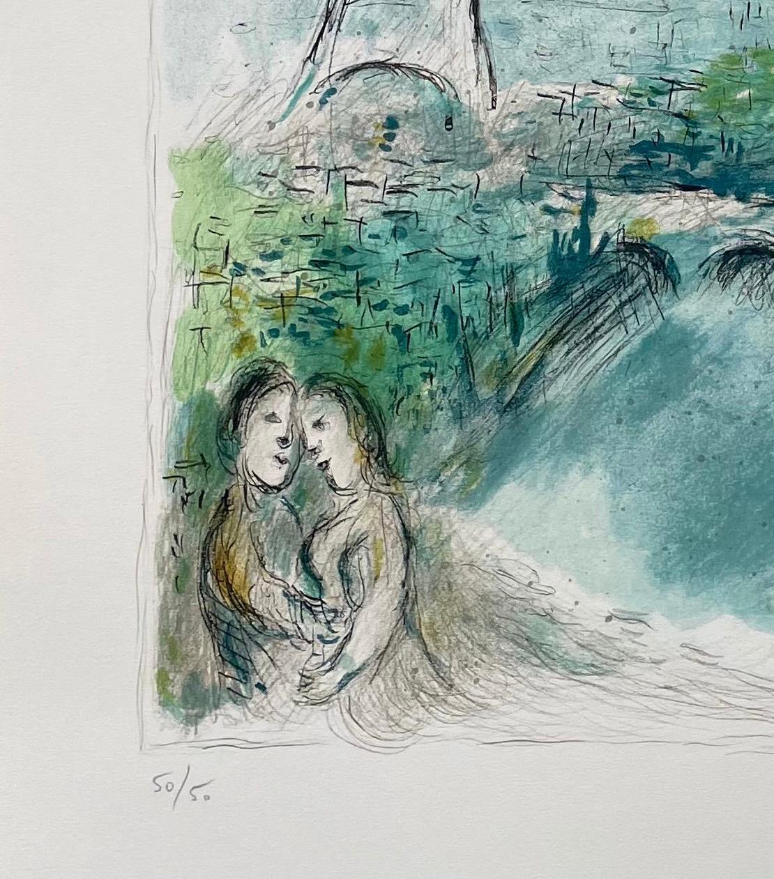 Marc Chagall, „Red Maternity“, Originallithographie, handsigniert  im Angebot 2