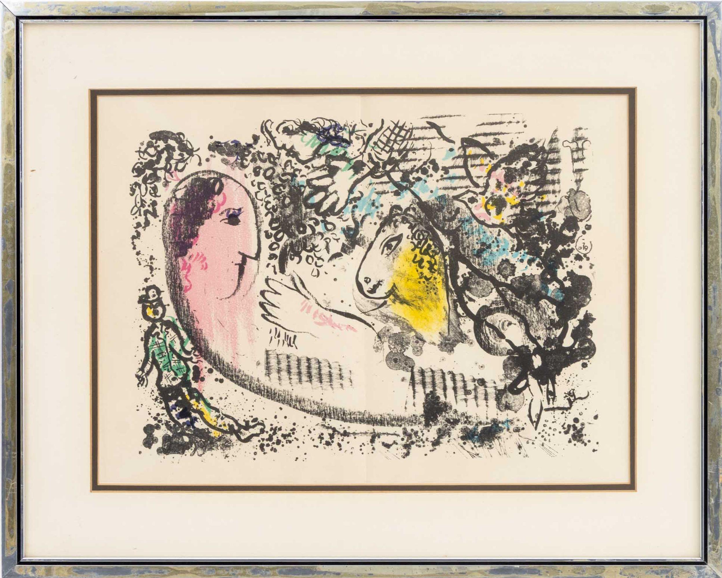 Marc Chagall "Reverie" Lithograph in Colors