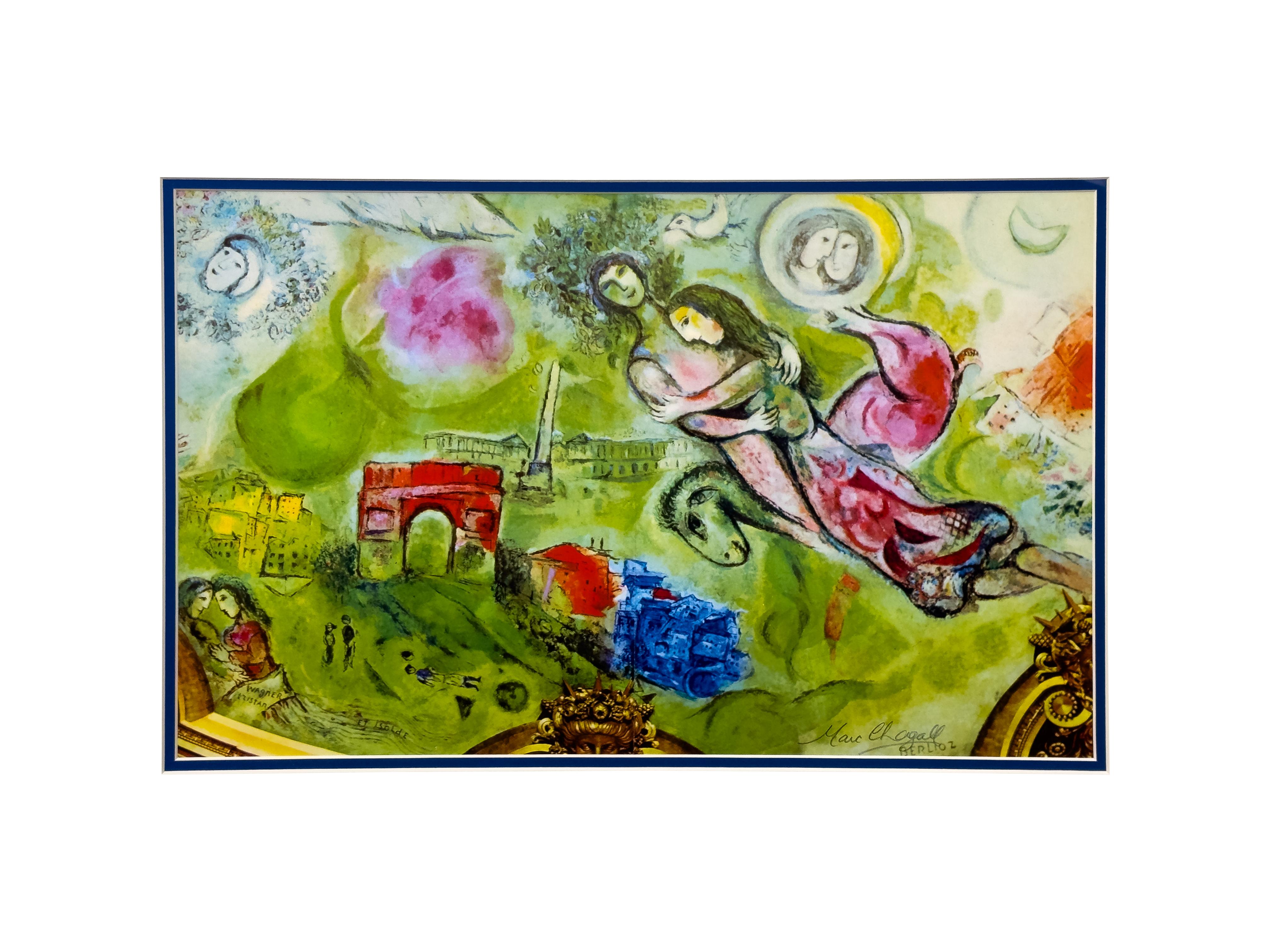 Marc Chagall Romeo & Juliet Original Lithograph Signed & Framed 2