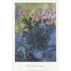 Marc Chagall 'Roses' 2000- Offset Lithograph
