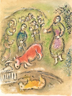 Marc Chagall, Sacrifice for Athena, from Homer, The Odyssey, 1989 (after)