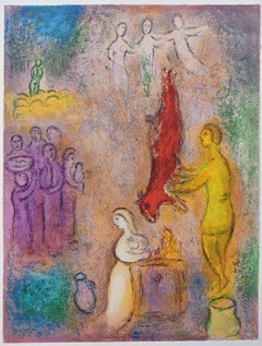 Vintage Marc Chagall -- SACRIFICES MADE TO THE NYMPHS