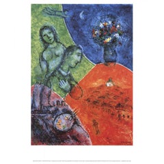 Marc Chagall 'Self-Portrait with Flowers' 2007- Offset Lithograph