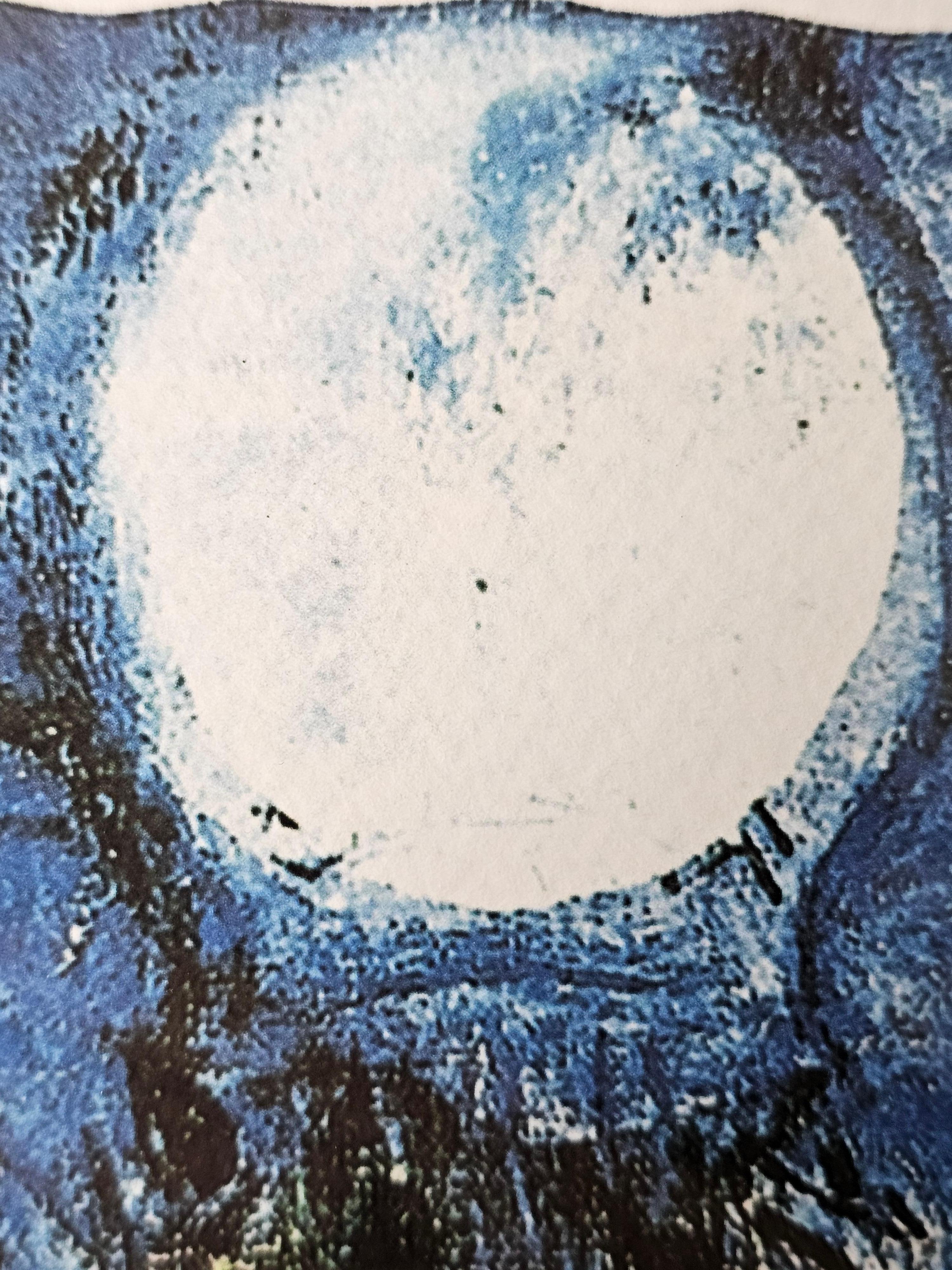 Marc Chagall Serigraph 'Blue Violinist', Facsimile Signed, Numbered and Framed 8