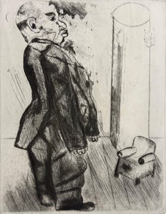 Marc Chagall, Sobakevitch Near the Armchair, from Dead Souls, 1923–1927