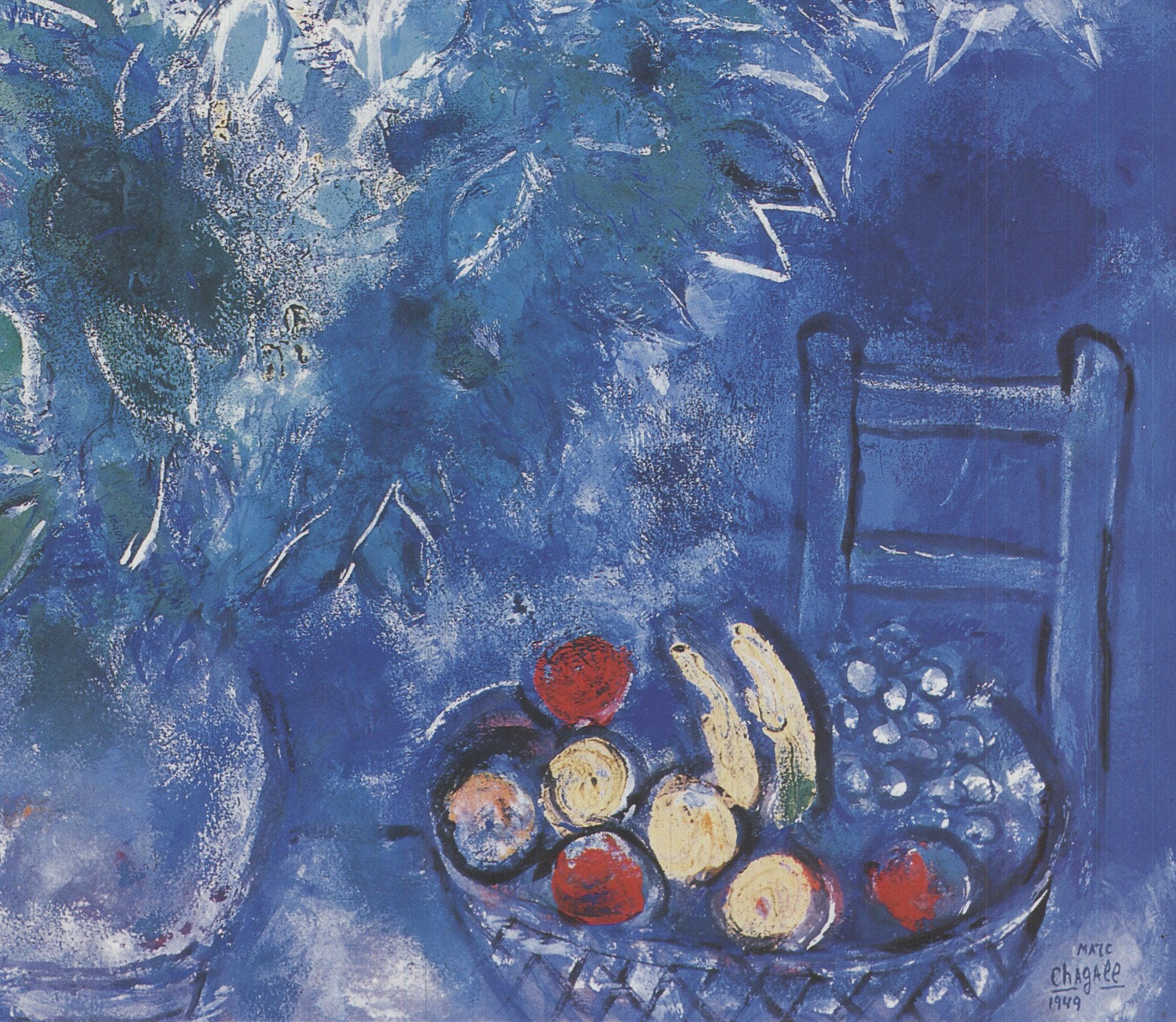 Marc Chagall 'Stillleben mit Blumen' 1994- Vintage By im Angebot 1