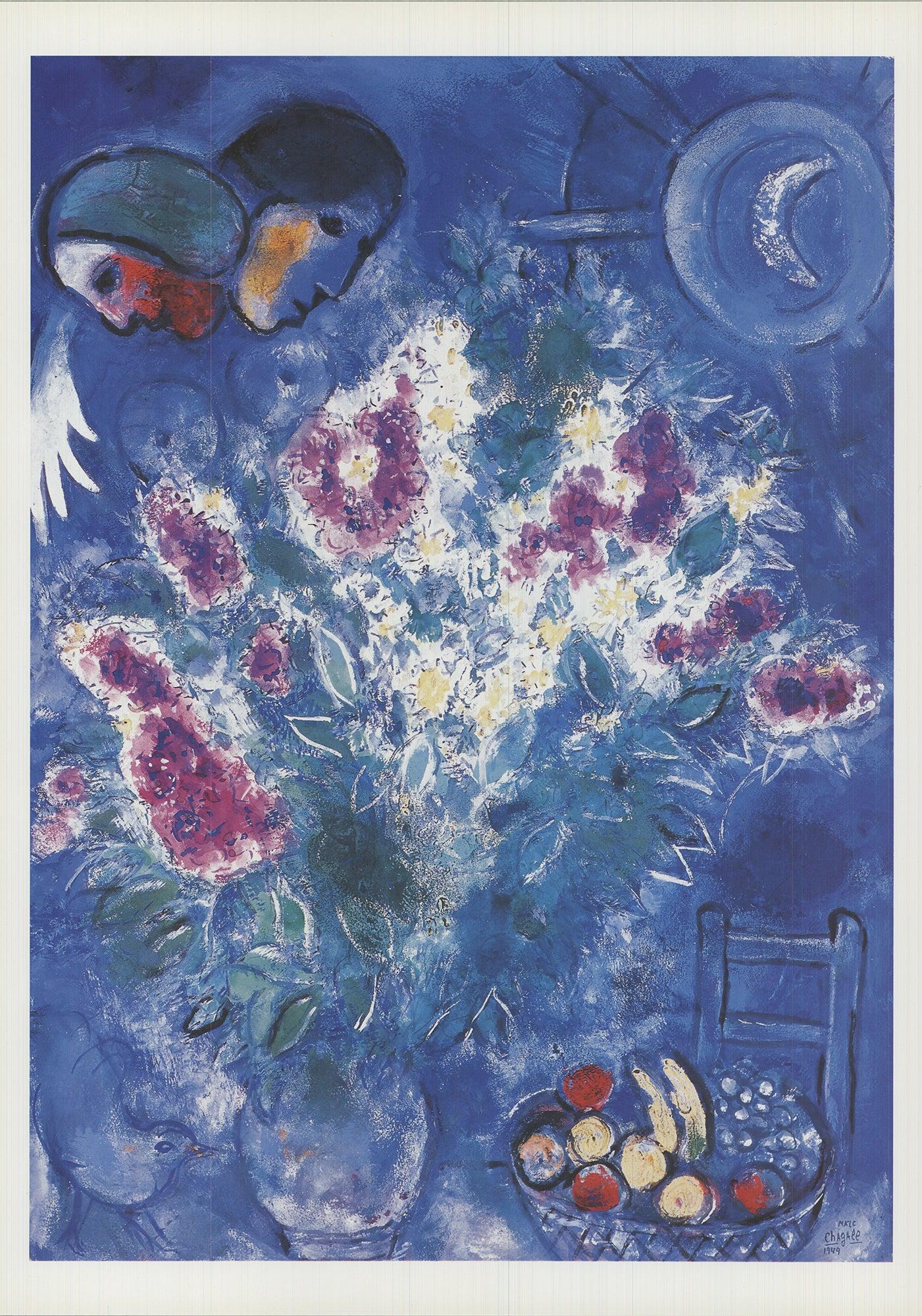 Marc Chagall 'Still Life with Flowers' 1994- Vintage