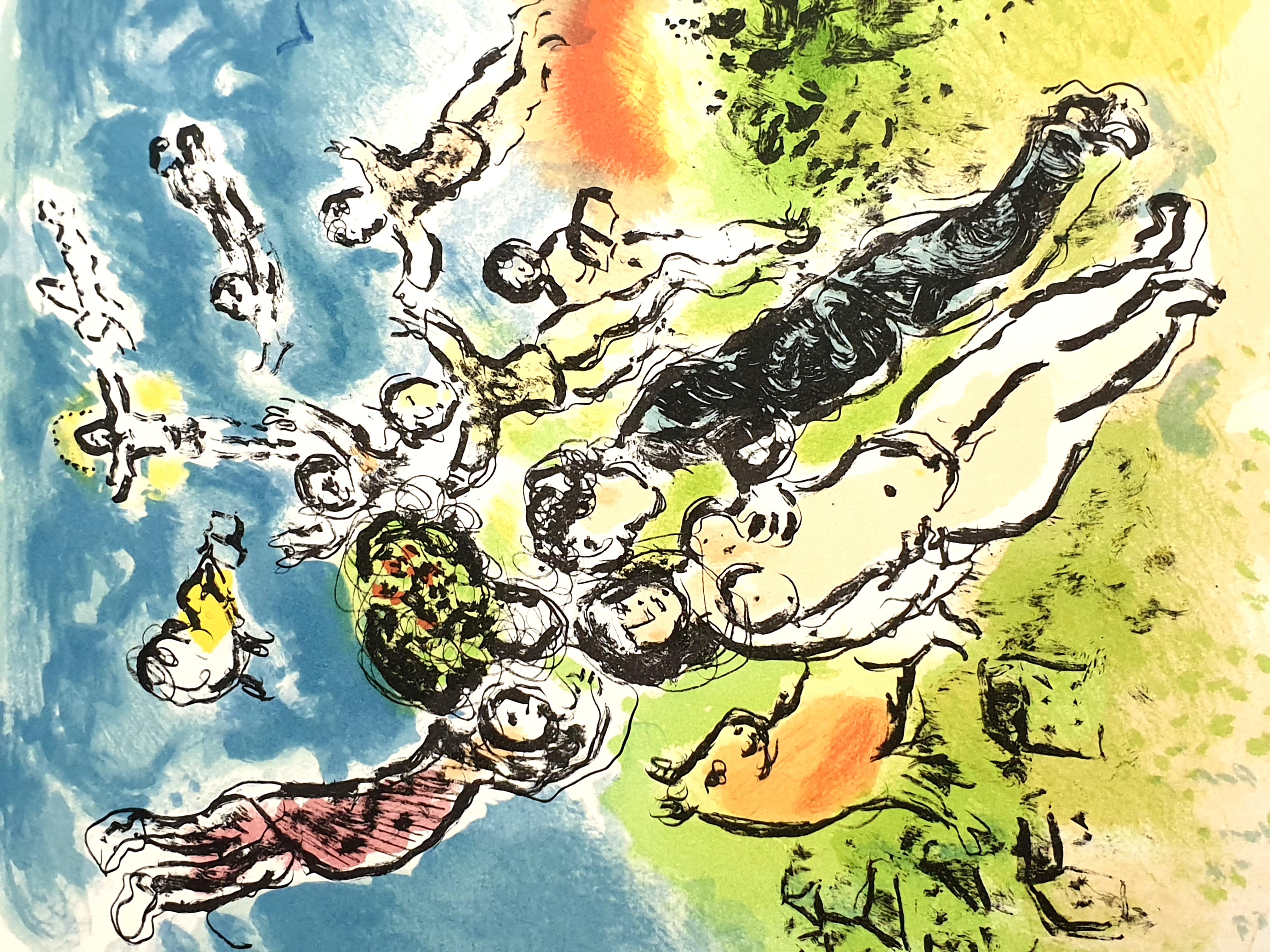 Marc Chagall - Summer's Dream - Original Handsigned Lithograph For Sale 1