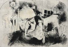 Marc Chagall, Tchitchikov on the Bed, from Dead Souls, 1923–1927