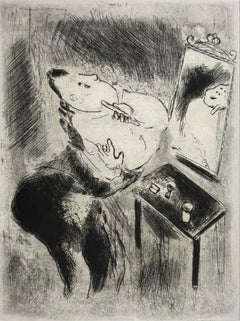 Marc Chagall, Tchitchikov Shaves Himself, from Dead Souls, 1923–1927