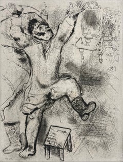 Marc Chagall, Tchitchikov Triumphs in His Shirt, from Dead Souls, 1923–1927