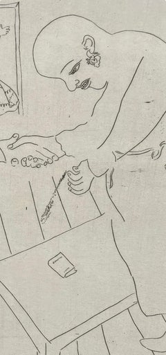 Marc Chagall, Tchitchikov's Farewell to Manilov, from Dead Souls, 1923–1927