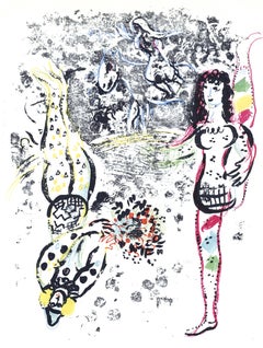 Marc Chagall, Gli acrobati al gioco, da Chagall Lithographer II, 1963
