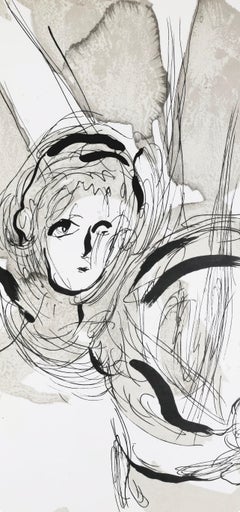 Marc Chagall, The Angel with the Sword, from Drawings for the Bible, 1960