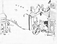 Marc Chagall, The Arrival of Tchitchikov, Nicolas Gogol, Dead Souls, 1923-1927