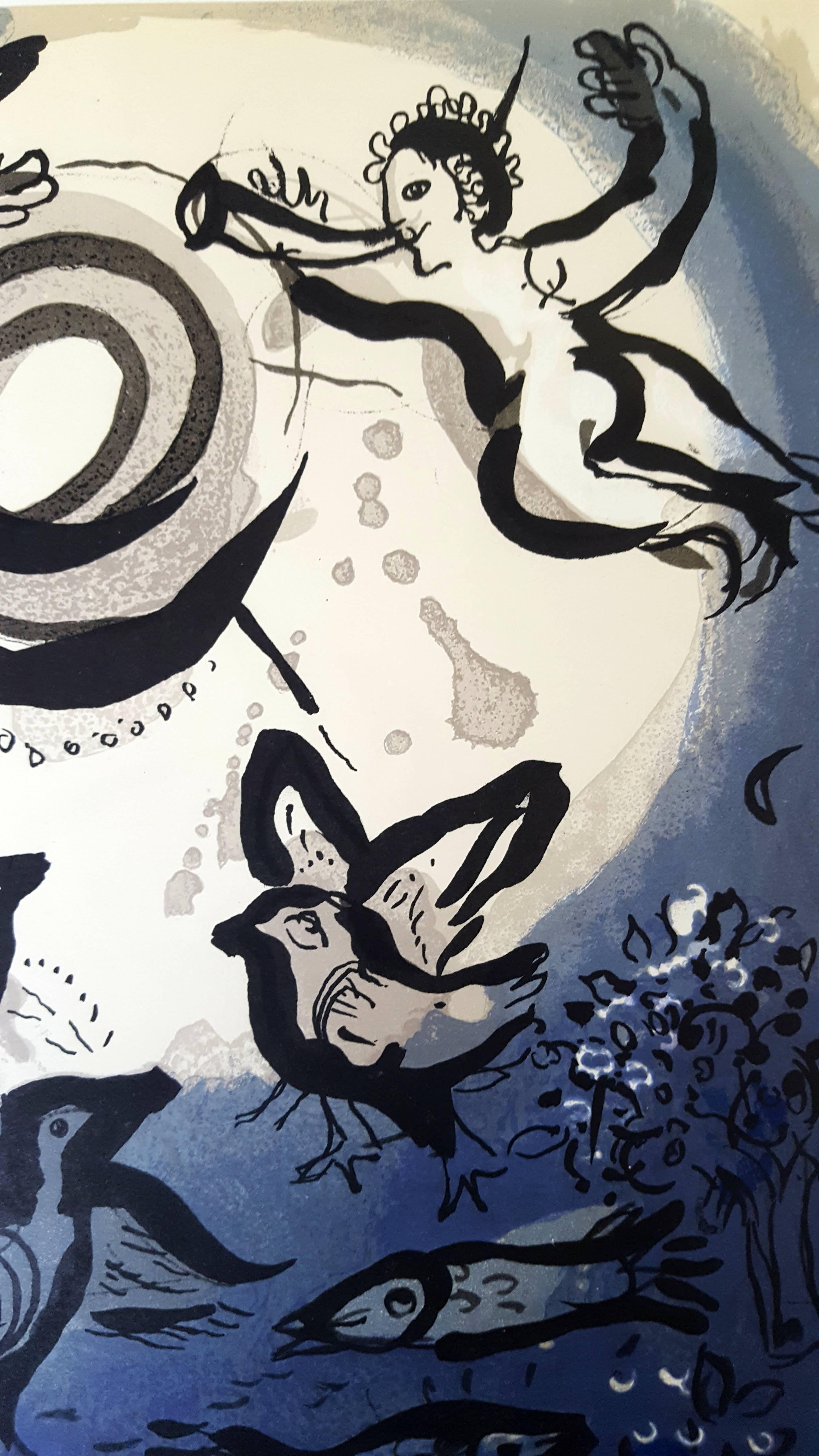 Marc Chagall - The Bible - Adam and Eve - Original Lithograph 1