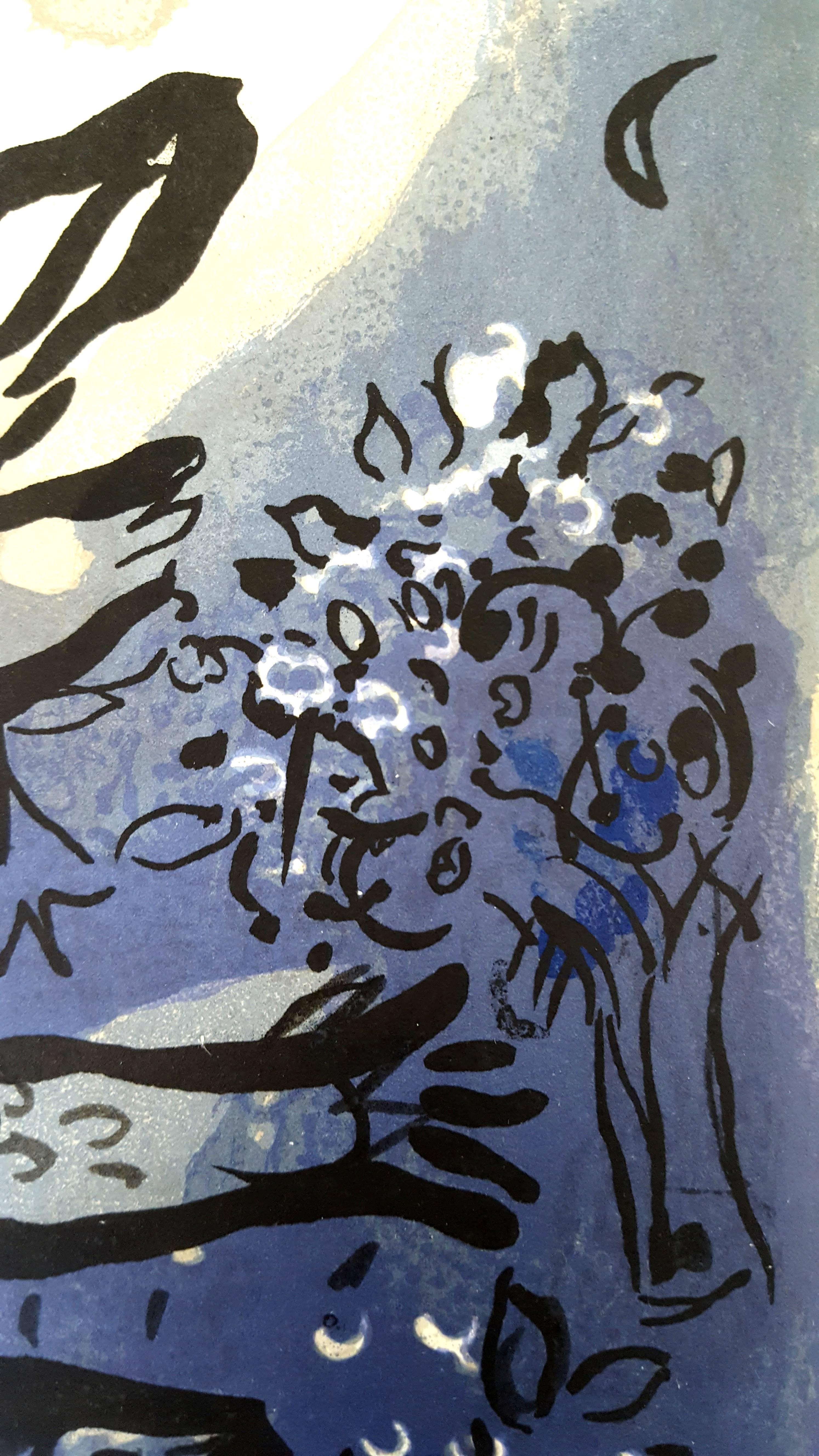 Marc Chagall - The Bible - Adam and Eve - Original Lithograph 6