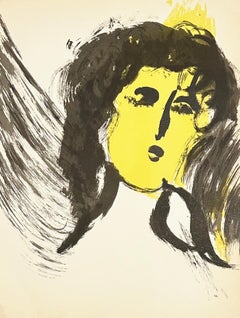 Marc Chagall The Bible Lithographs, 1956, Framed, Angel