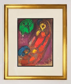 Marc Chagall The Bible Lithographs, 1956, Framed, David and Absalom