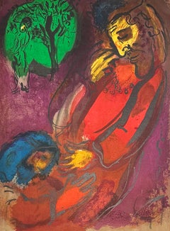Marc Chagall The Bible Lithographs, 1956, Framed, David and Absalom