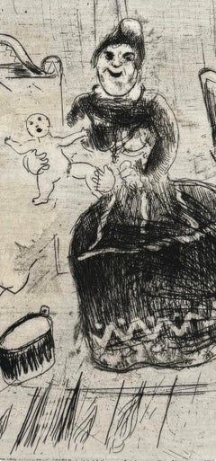 Marc Chagall, The Birth of Tchitchikov, from Dead Souls, 1923–1927