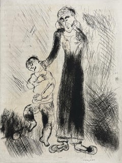 Marc Chagall, The Father of Tchitchikov Gives Him a Spanking, 1923–1927