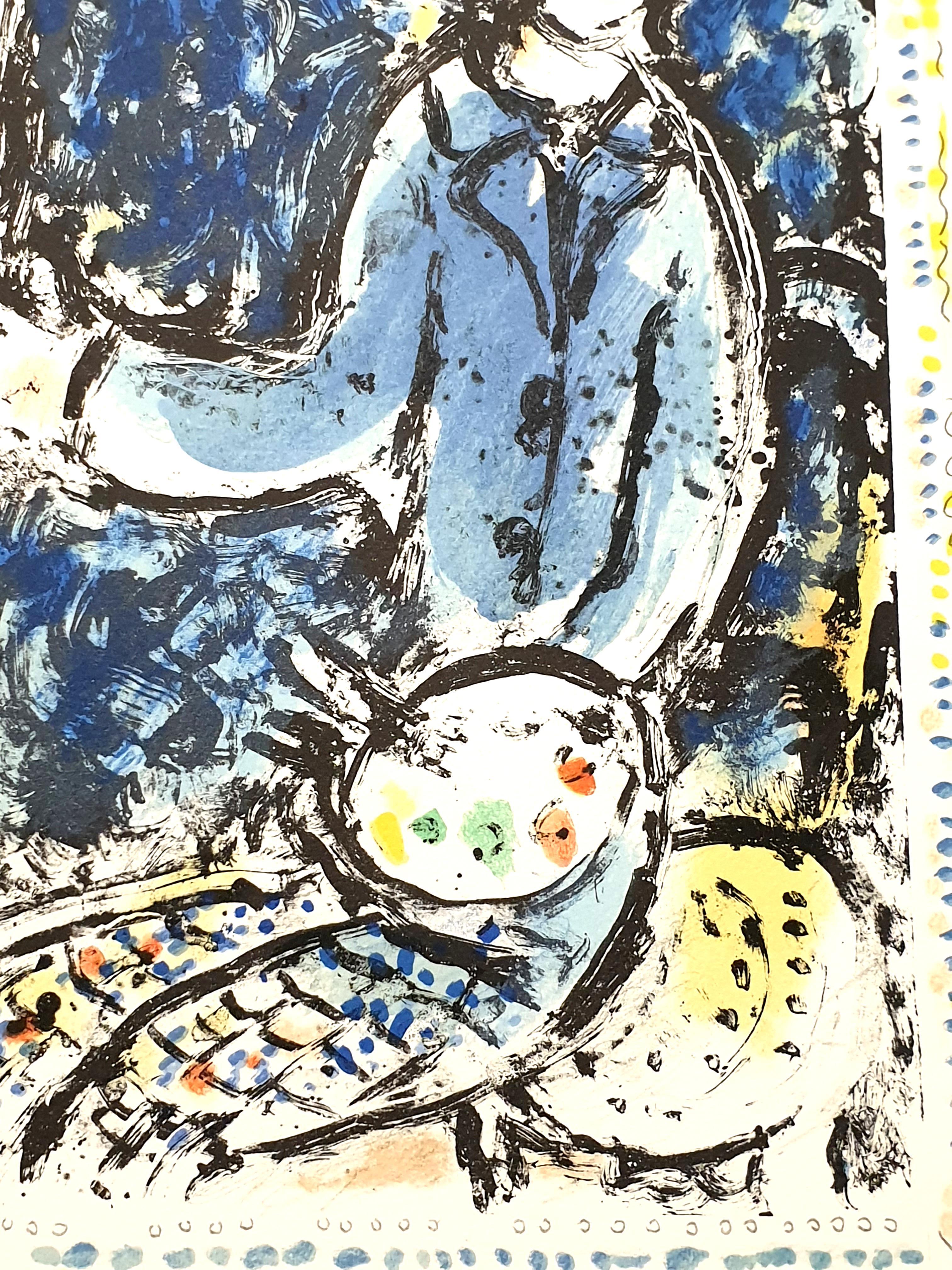 Marc Chagall - The Blue Workshop - Original Handsigned Lithograph 2