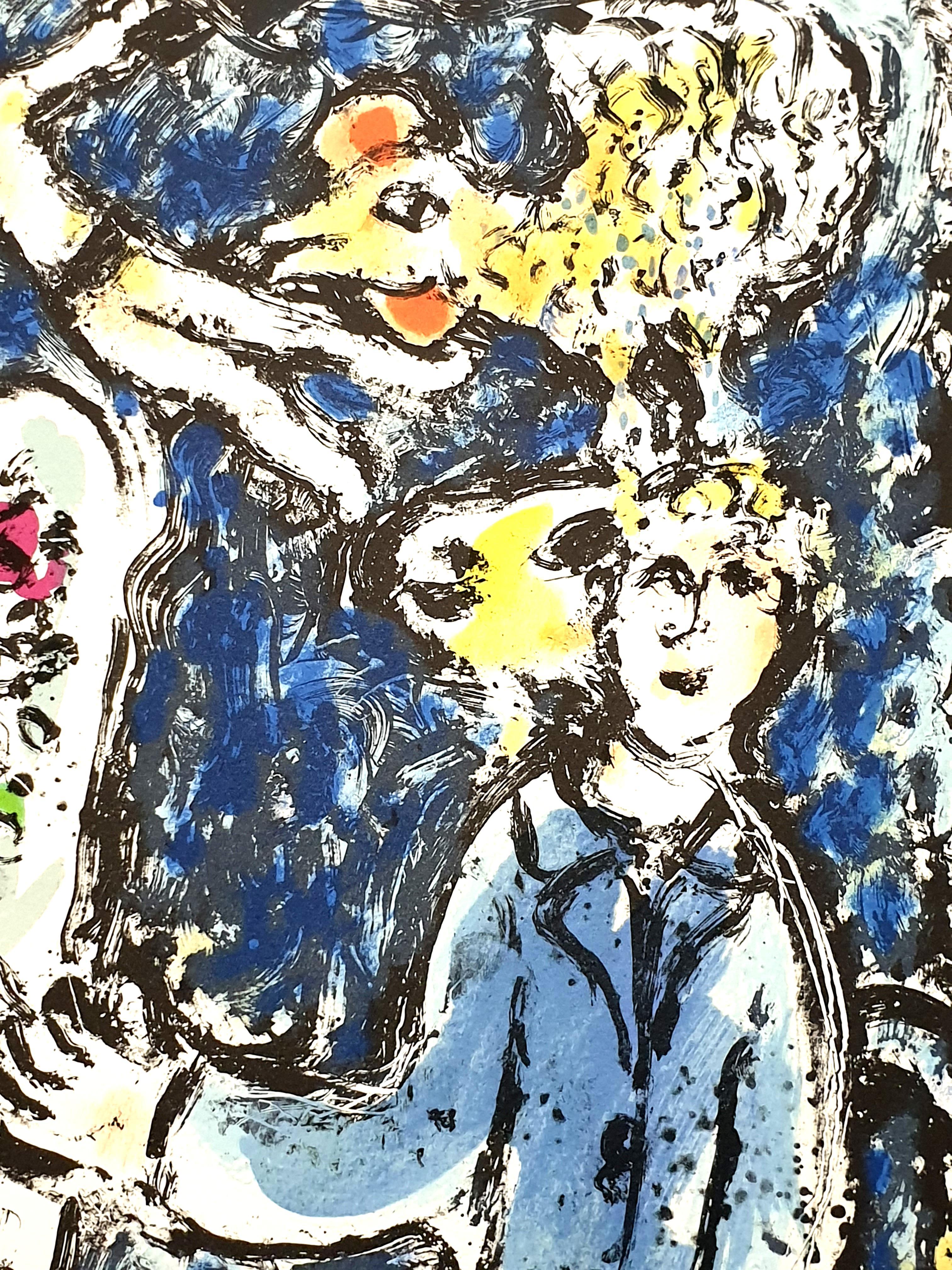 Marc Chagall - The Blue Workshop - Original Handsigned Lithograph 4