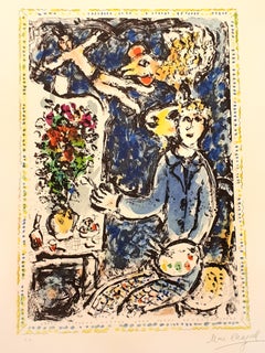 Marc Chagall - The Blue Workshop - Original Handsigned Lithograph