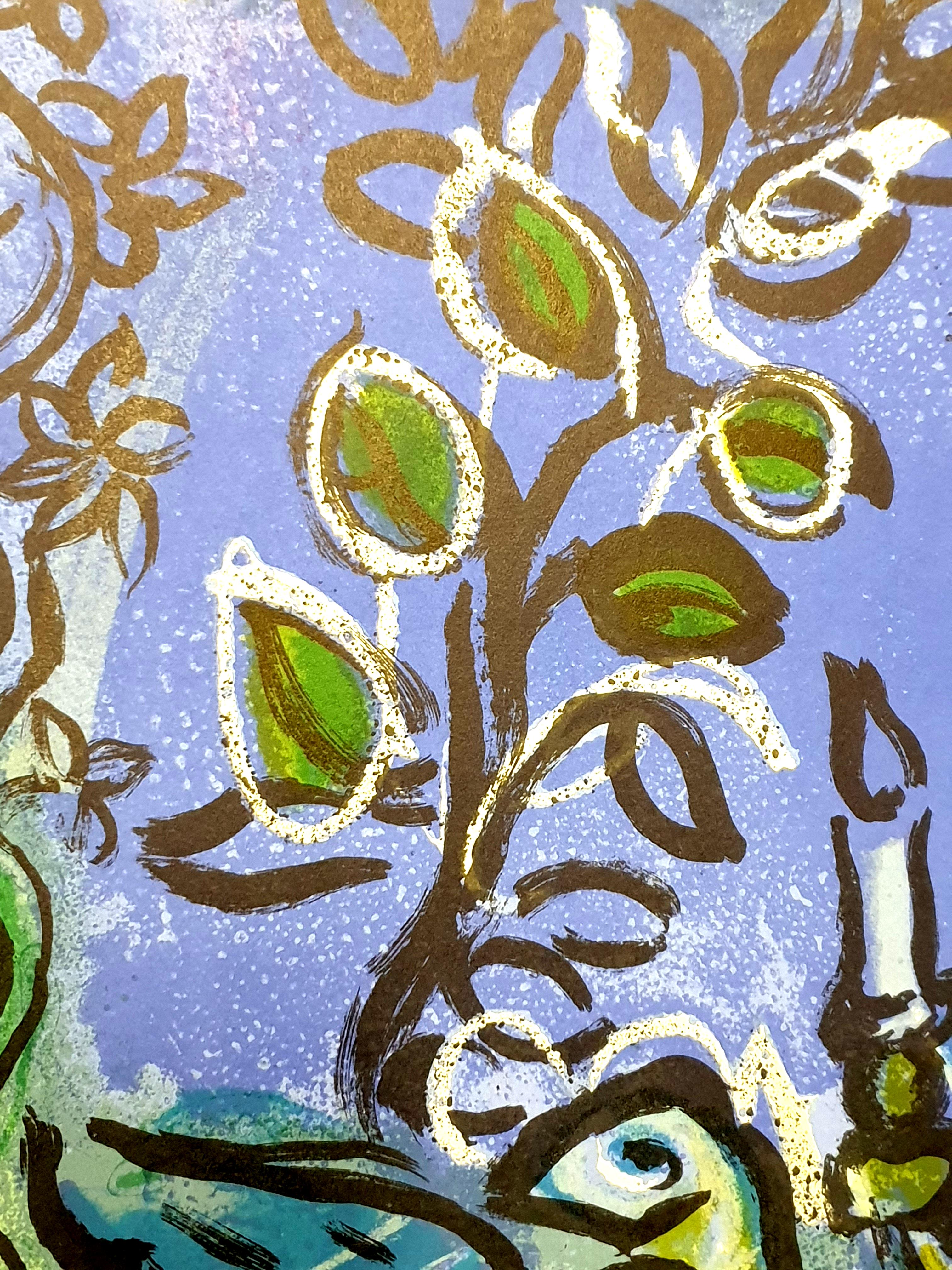 Marc Chagall – Der Kerzenständer – Originallithographie im Angebot 6