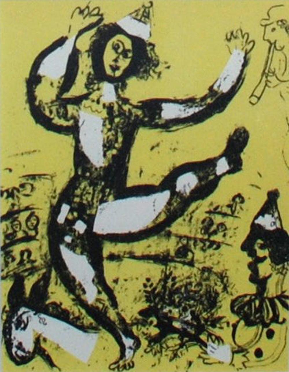 Artist: Marc Chagall
Title: The Circus
Portfolio: 1960 Mourlot Lithographe I
Medium: Original lithograph
Year: 1960
Edition: Unnumbered
Framed Size: 16" x 19"
Image Size: 9 1/2" x 12 1/2"
Sheet Size: 9 1/2" x 12 1/2"
Reference: Cramer 43, Mourlot