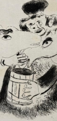 Marc Chagall, The Coachman Feeds the Horses, from Dead Souls, 1923–1927