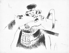 Marc Chagall, The Coachman Feeds the Horses, from Dead Souls, 1923-1927