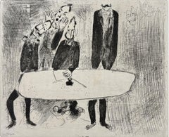 Marc Chagall, The Conclave of the Officials, from Dead Souls, 1923–1927