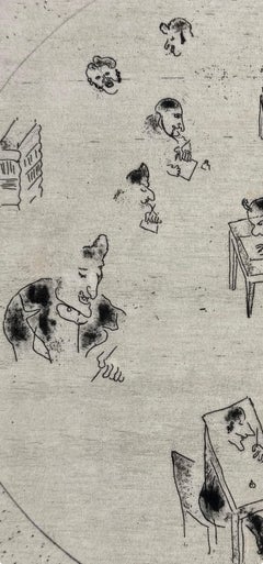 Marc Chagall, The Contracts Office, from Dead Souls, 1923–1927