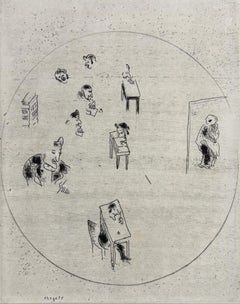 Marc Chagall, The Contracts Office, from Dead Souls, 1923–1927