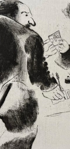 Marc Chagall, Das Depositum, aus Tote Seelen, 1923-1927