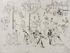 Marc Chagall, La velada en la Casa del Gobernador, de Almas muertas, 1923-1927