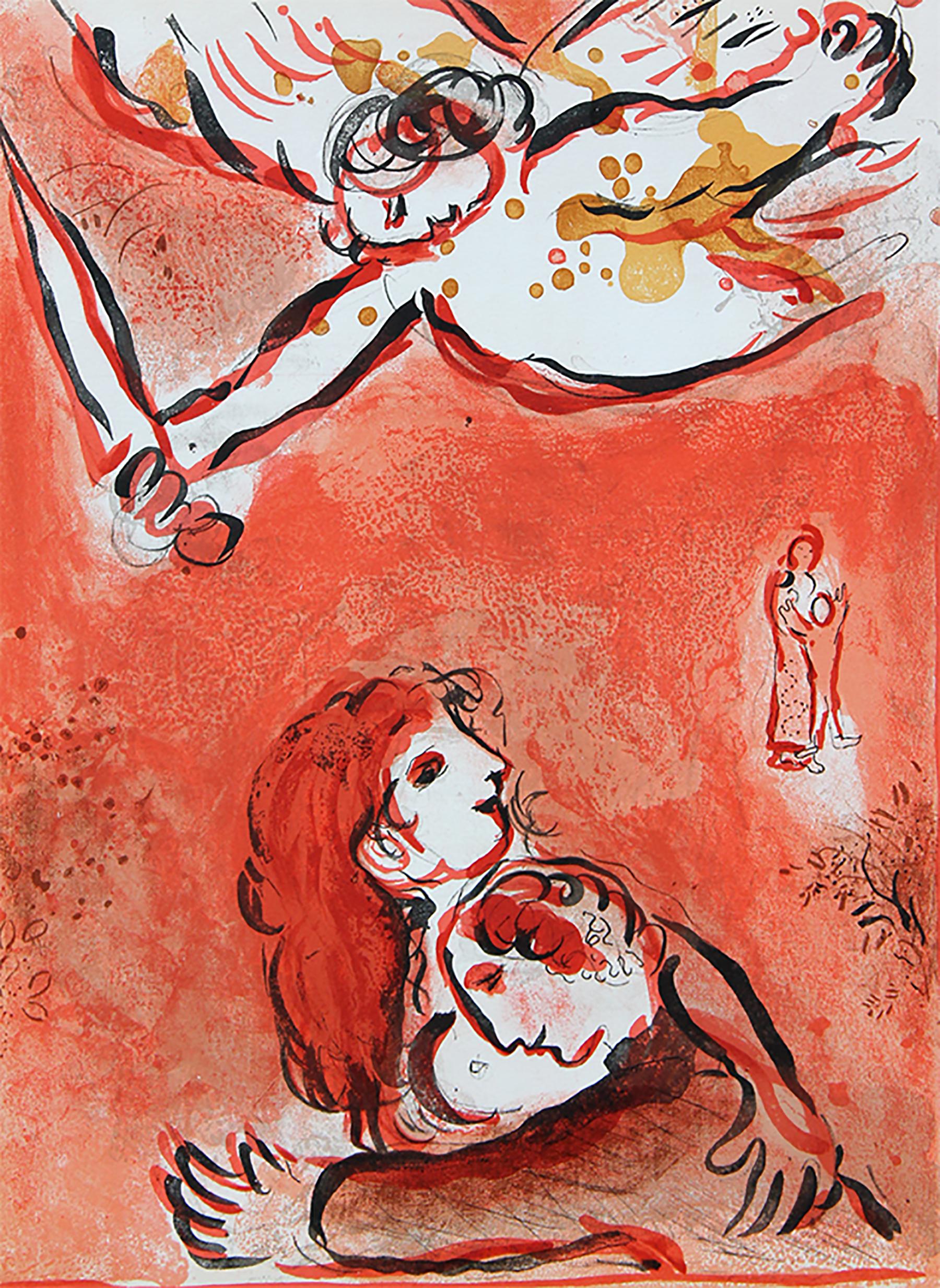 Marc Chagall Figurative Print - The Face of Israel